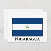 Nicaragua (Nicaraguanische Flagge) Postkarte (Vorne/Hinten)