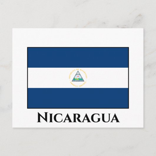 Nicaragua (Nicaraguanische Flagge) Postkarte (Vorderseite)