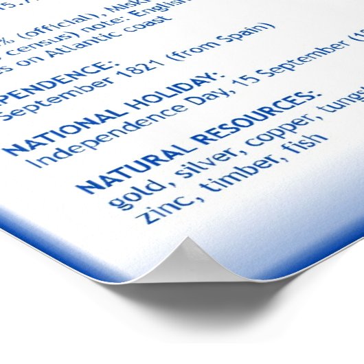 Nicaragua Poster (Ecke)