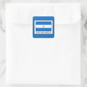 Nicaragua Quadratischer Aufkleber (Tasche)