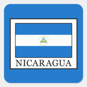 Nicaragua Quadratischer Aufkleber