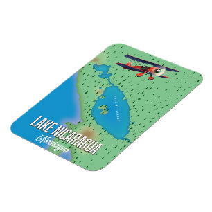 Nicaragua-See, Nicaragua-Karte Magnet
