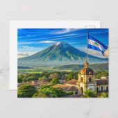 Nicaragua Stylist City Postkarte (Vorne/Hinten)