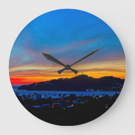 Nicaragua - Sunset San Juan del Sur Große Wanduhr
