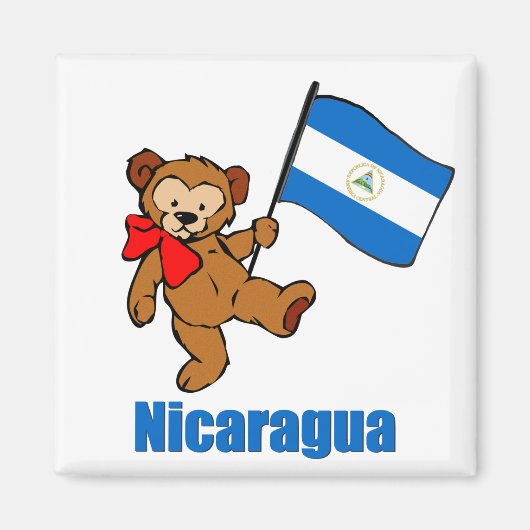 Nicaragua Teddy Bear Magnet (Vorne)