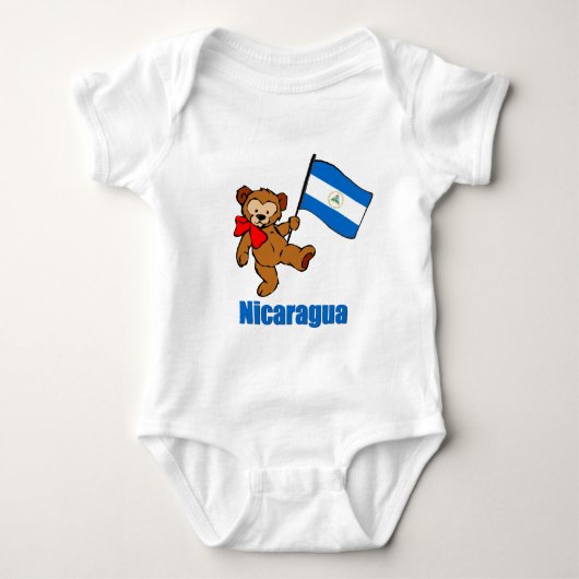 Nicaragua-Teddybär Baby Strampler (Vorderseite)