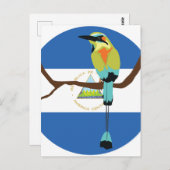 Nicaragua Türkisbraun Torogoz Postkarte (Vorne/Hinten)