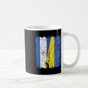 Nicaragua Ukraine Halbflagge Nicaraguanisch Ukrain Kaffeetasse