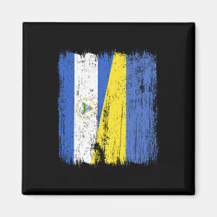 Nicaragua Ukraine Halbflagge Nicaraguanisch Ukrain Magnet