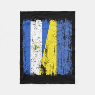 Nicaragua Ukraine Halbflagge Nicaraguanischer ukra Fleecedecke