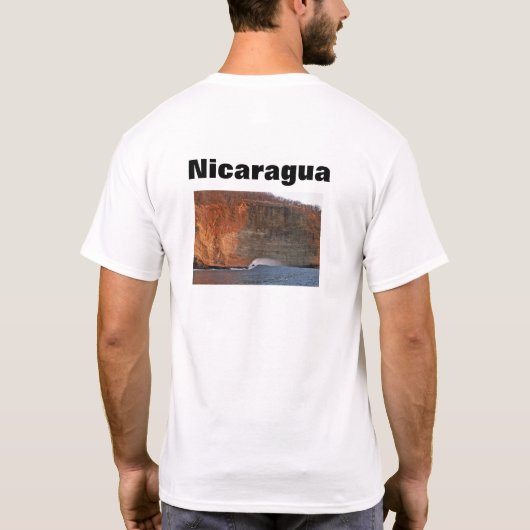 Nicaragua verließ Punkt zu brechen T-Shirt (Rückseite)