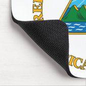 Nicaragua-Wappen Mousepad (Ecke)