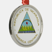 Nicaragua-Wappen Ornament Aus Metall (Rechts)