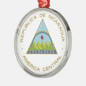 Nicaragua-Wappen Ornament Aus Metall (Links)