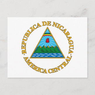 Nicaragua-Wappen Postkarte