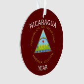 Nicaragua Weihnachten Akrylverzierung Ornament (Vorderseite)