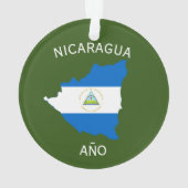Nicaragua Weihnachten Akrylverzierung Ornament (Rückseite)