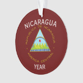 Nicaragua Weihnachten Akrylverzierung Ornament (Vorderseite)