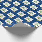 Nicaragua Wrapping Paper, nicaraguanische FlaggenP Geschenkpapier (Ecke)
