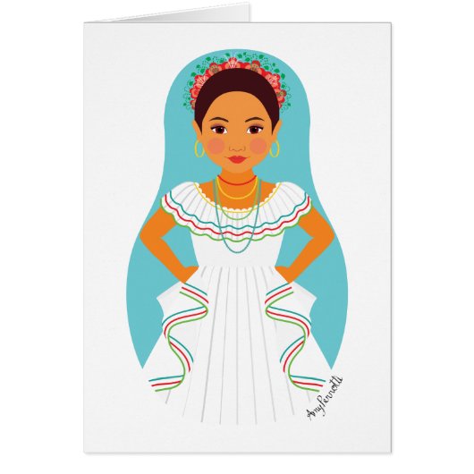 Nicaraguan Matryoshka Card (Vorne)