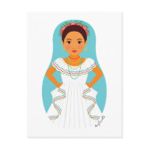 Nicaraguan Matryoshka Postcard