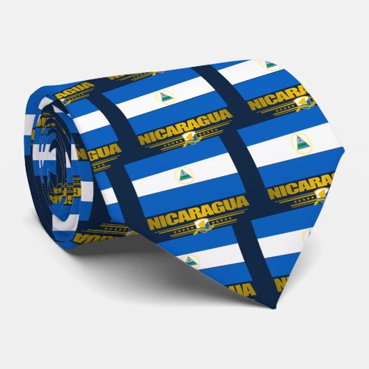 "Nicaraguaner-Pride" Krawatte (Gerollt)