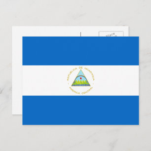 Nicaraguanische Flagge, Flagge Nicaraguas Postkarte