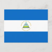 Nicaraguanische Flagge, Flagge Nicaraguas Postkarte (Vorderseite)