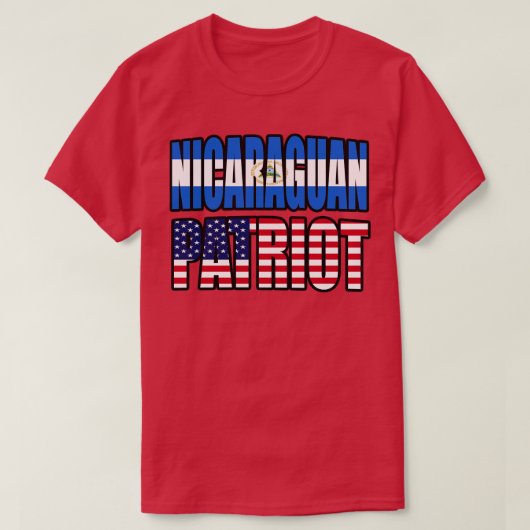 Nicaraguanische Flagge für das Patriot Pride Herit T-Shirt (Design vorne)