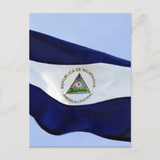 nicaraguanische Flagge Postkarte