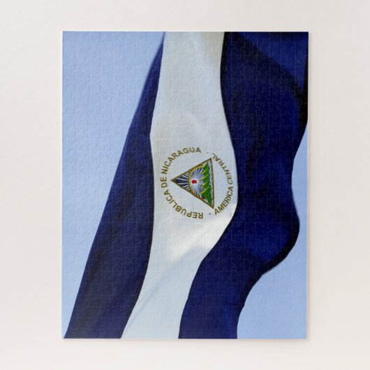 nicaraguanische Flagge Puzzle (Vertikal)