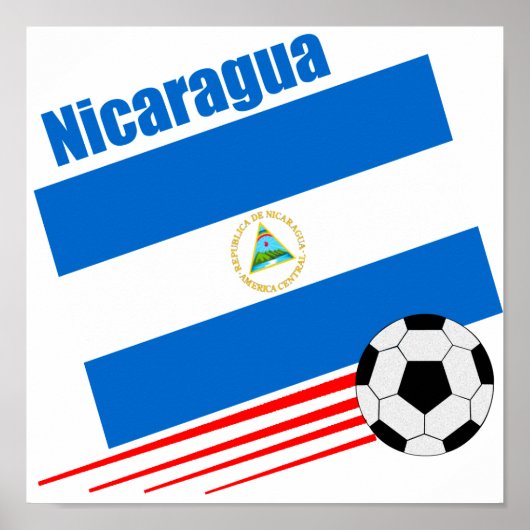 Nicaraguanische Fußballmannschaft Poster (Vorne)