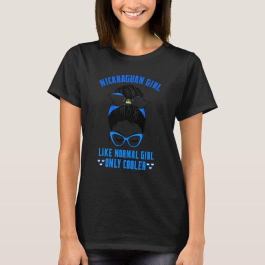 Nicaraguanische Girl wie ein normales Mädchen nur T-Shirt (Vorderseite)