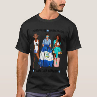 Nicaraguanische Oma aus Nicaragua Schwarze Latina- T-Shirt