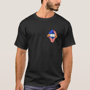 Nicaraguanisches Blut in mir Nicaragua-Flagge T-Shirt