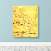 NicaraguaPanoramakarteNicaragua Leinwanddruck (Insitu (Holzboden))