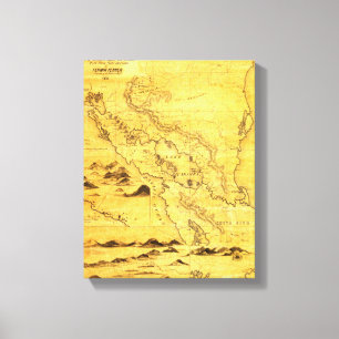 NicaraguaPanoramic MapNicaragua Leinwanddruck