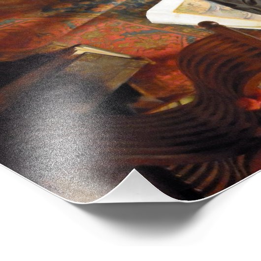 Niccolò Machiavelli in seiner Studie von Stephano  Fotodruck (Ecke)