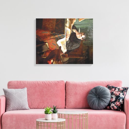 Niccolò Machiavelli in seiner Studie von Stephano Leinwanddruck (Insitu (Wohnzimmer))