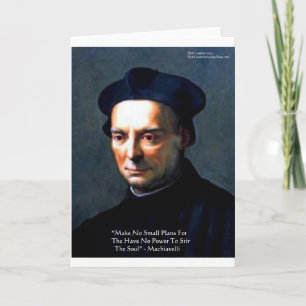 Niccolo Machiavelli "Macht" Weisheitszitate Gesche Karte