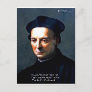 Niccolo Machiavelli "Macht" Weisheitszitate Gesche Postkarte