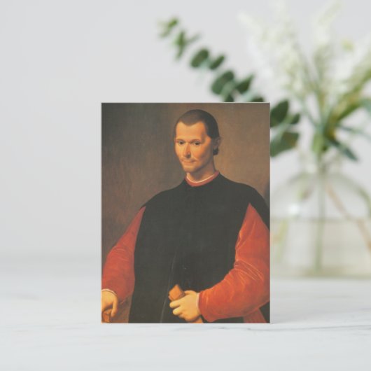 Niccolò Machiavelli Postkarte (Stehend Vorderseite)