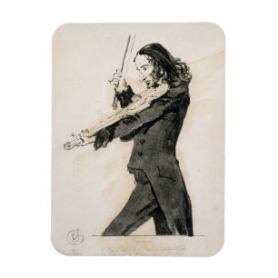Niccolo Paganini (1782-1840) die Violine, 1 Magnet