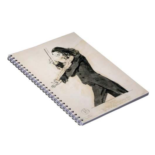 Niccolo Paganini (1782-1840) die Violine, 1 Notizblock (Rechte Seite)