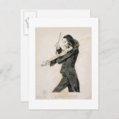 Niccolo Paganini (1782-1840) die Violine, 1 Postkarte (Vorne/Hinten)