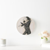 Niccolo Paganini (1782-1840) die Violine, 1 Runde Wanduhr (Zuhause)