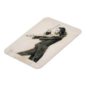 Niccolo Paganini (1782-1840) Playing the Violine, Magnet (Linke Seite)