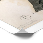 Niccolo Paganini (1782-1840) Playing the Violine, Poster (Ecke)