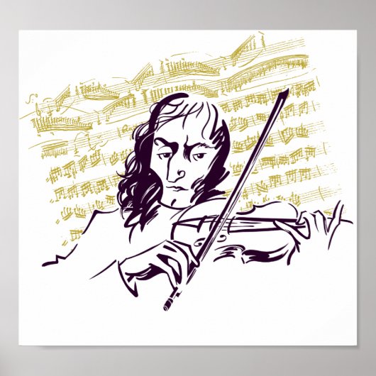 Niccolo Paganini Poster (Vorne)