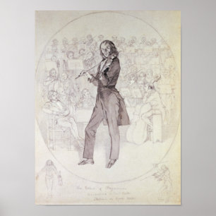 Niccolo Paganini, Violinist Poster